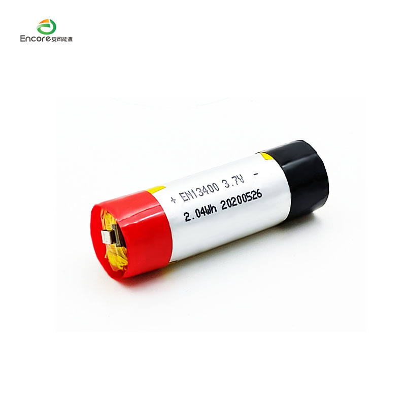 13400 Cylindryczna bateria lipo 550 mAh