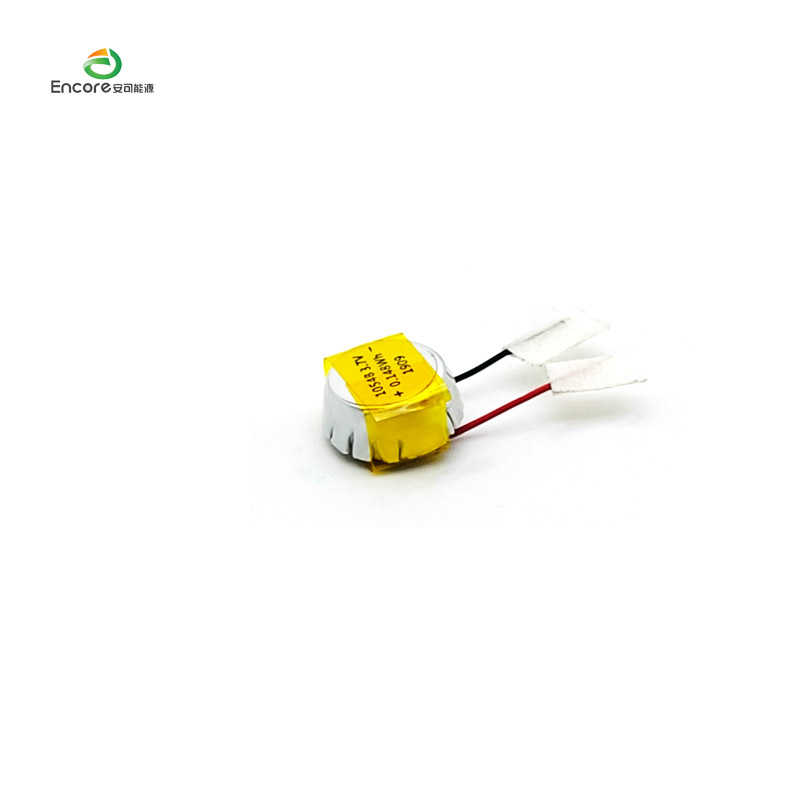 Ogniwo guzikowe litowo-jonowe 3.7v przycisk 40mah;